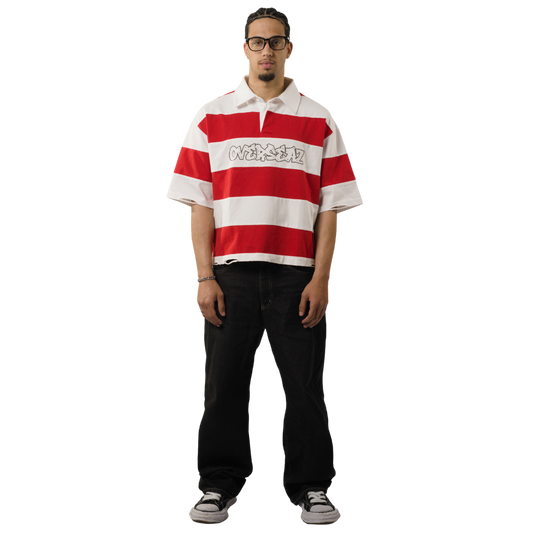DISTRESSED BOXY POLO