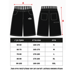 OVERSEAZ PLAID DOUBLE WAISTBAND SHORTS
