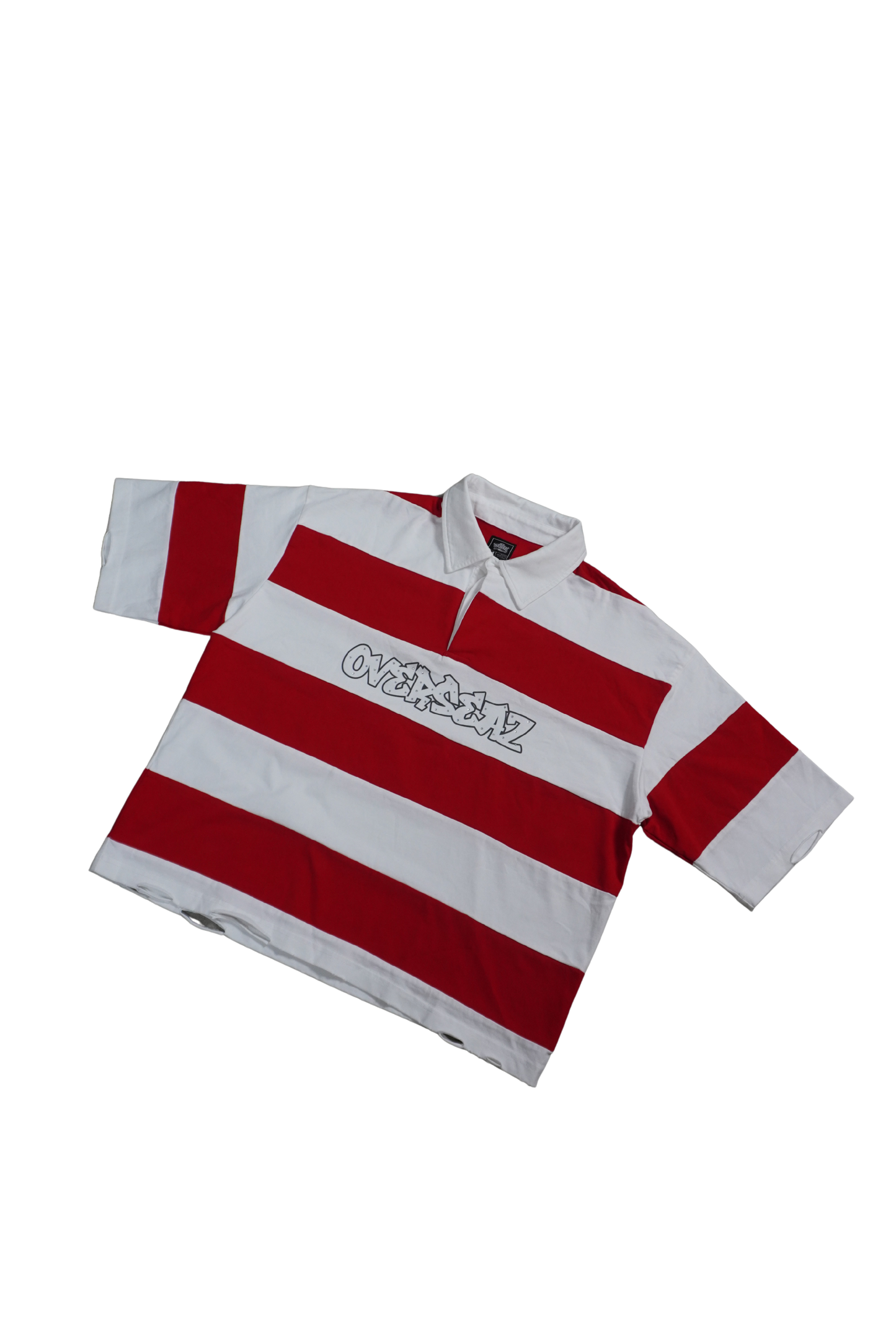 DISTRESSED BOXY POLO