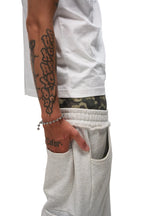 OVERSEAZ CAMO DOUBLE WAISTBAND SHORTS