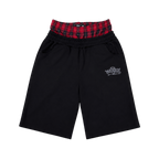 OVERSEAZ PLAID DOUBLE WAISTBAND SHORTS