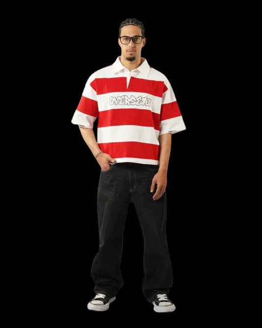 DISTRESSED BOXY POLO