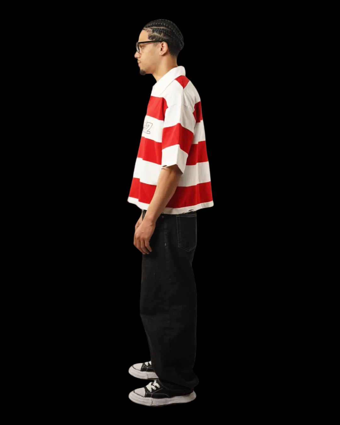 DISTRESSED BOXY POLO