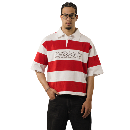 DISTRESSED BOXY POLO