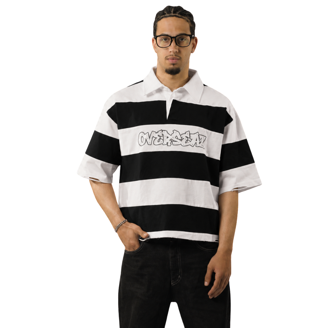 DISTRESSED BOXY POLO