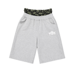 OVERSEAZ CAMO DOUBLE WAISTBAND SHORTS